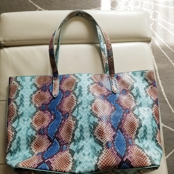 Snake Print 'Zoey' Tote by Caroline Hill - Picture 2 of 13